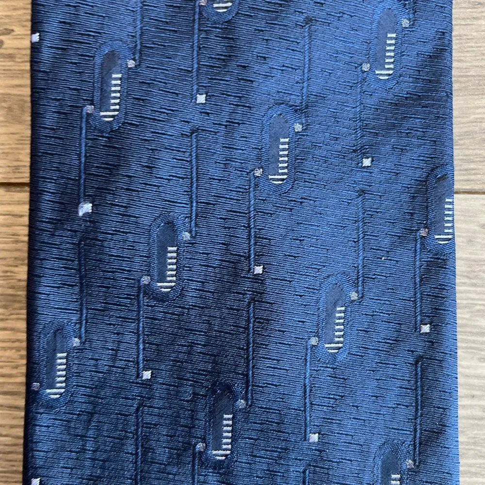 Weldox SSAB Strenx Men’s Neck Tie Navy Blue Silk Workwear Dressy Formal